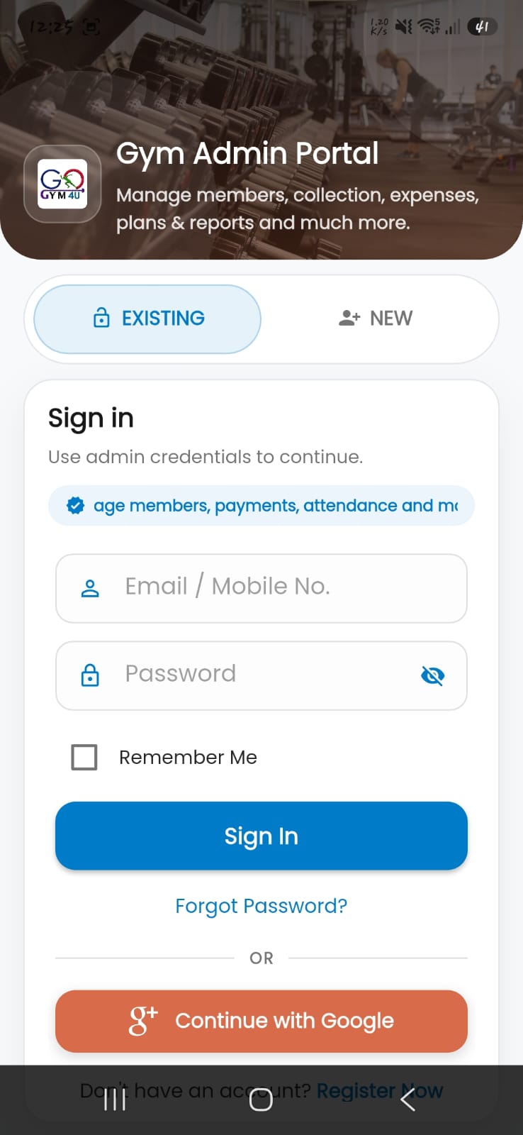 GoGym4U app screenshot 3