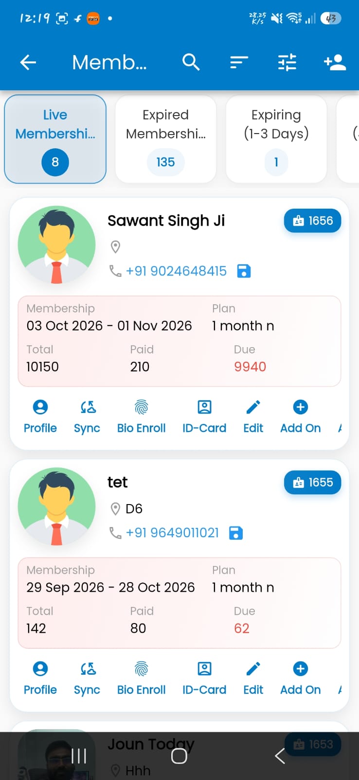 GoGym4U app screenshot 8